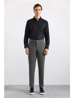 Süvari Siyah Regular Casual Pantolon