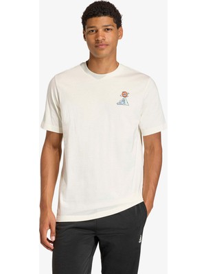 Adidas Edwards Basketball Erkek Beyaz T-Shirt.-