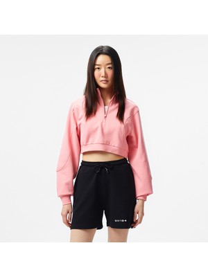 United4 Unıted4 Örme Crop Kadın Pembe Sweatshirt.pembe
