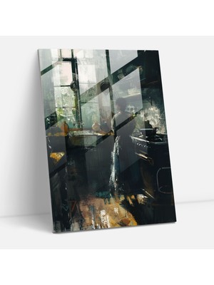 Popcas Modern Sanat Dekoru Johannes Vermeer Temalı Cam Tablo