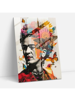 Popcas Meksika Esintili Portre Dekoratif Cam Tablo - Evinizi Renklendiren Sanat Eserleri