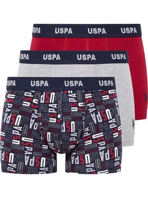 U.S. Polo Assn. Erkek Çok Renkli 3 Lü Boxer ZE8.0.T.A.5G0.R.OU.9.P.X10.KM.07042024