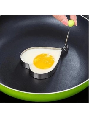 İlk El Grup Metal Kalp Omlet Krep Kalıbı