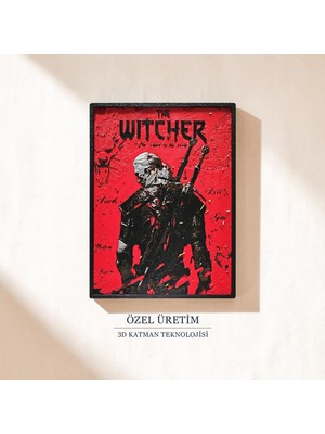 Saes Labs The Witcher Geralt 3D Tablo 15×20 cm
