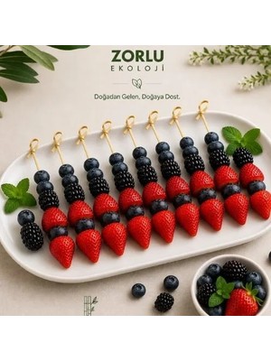 Zorlu Ekolojik Ürünler Bambu Düğüm  Kürdan 15 cm 100 Adet Yılbaşı Consept Party Concept