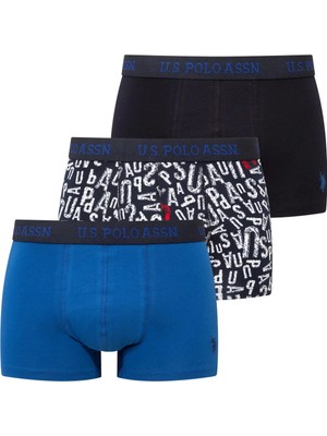 U.S. Polo Assn. Erkek Iç Giyim 3'lü Kutulu Set Takım Çeyizlik ve Günlük Kullanıma Uygun Boxer 026B.Z8.E0.TA4GR.9.OUP7.KM