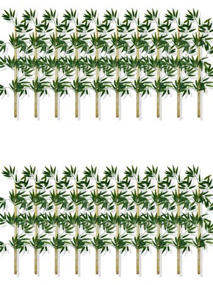 Cihan Çiçekçilik Yapay Yoğun Yapraklı 110 cm 20 Adet Dekoratif Bambu Çubuğu Islak Doku