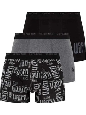 U.s. Polo Assn. Erkek  3 Lü Boxer Z.8.ET.A0.GR.33.OUP8.XC.KM.09042024