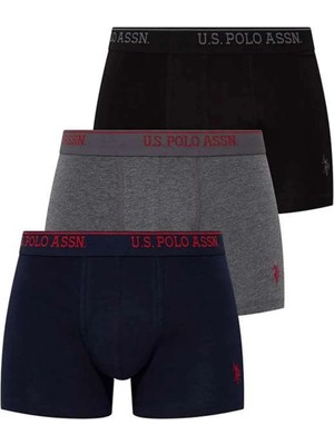 U.S. Polo Assn. Erkek Iç Giyim Kutulu 3'lü Boxer Set Çoklu Renk 026B.Z8.ET0A.GR0.OUP97.KM