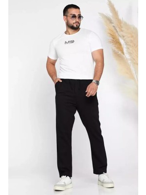 Yazı Guesto Erkek Slim Fit Dar Kesim Beli Bağlamalı Casual Jogger Pantolon 7695