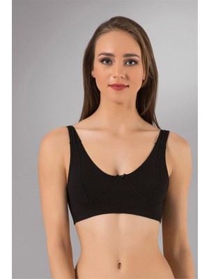 Obje Kadın Siyah Penye Body Sütyen