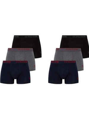 U.S. Polo Assn. Erkek Iç Giyim Kutulu 6 Adet Boxer Günlük Kullanım 026B.800976LI