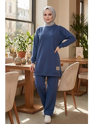 İlkimay.com Arma Detaylı Ikili Takım 1730 - Indigo