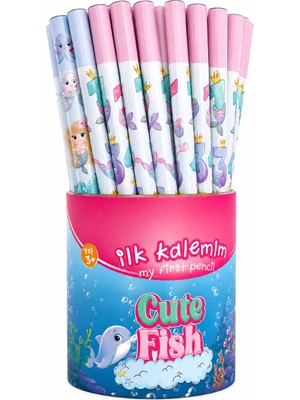 Danacı Kırtasiye Fatih  Üçgen Cute Fısh Başlangıç Kalemi 12 Adet