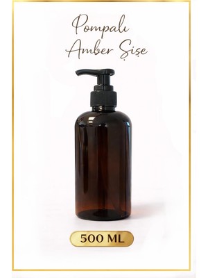 Alubrella Dozajlı Basmalı Başlık Amber Şişe 500 ml - Çok Amaçlı Amber Şişe