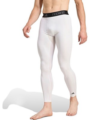 Adidas Tf Base Tight Erkek Antrenman Taytı JX2569 Beyaz