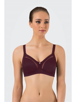 Obje Kadın Bordo Minimizer Sütyen