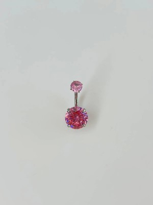 Eco Port Pembe Taşlı Göbek Piercing