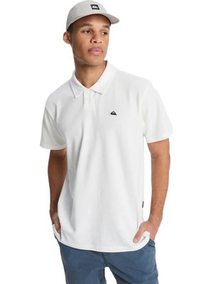 Belirtilmemiş Quiksilver Mw Pique Erkek Beyaz Tişört