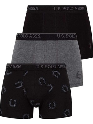U.s. Polo Assn. Erkek Baskılı 3'lü Kutulu Boxer - Çoklu Renk - ILC2.80C30E4G