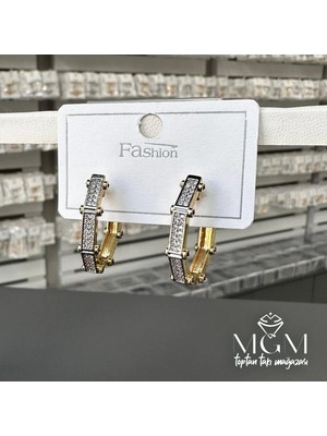 Eco Port Zirkon Taşlı Küpe