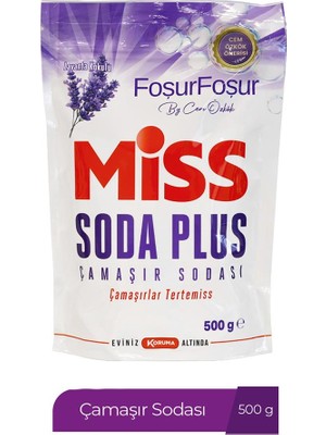 500 gr Miss Soda Plus Lavanta Toz Çamaşır Deterjanı 100 Yıkama Doğal Koku ile Leke Çıkarma Gücü