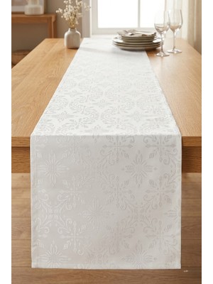 Rona Home Ranır Runner Şık Sofra Dekoru Dekoratif Lüks Gürünüm Kare Runner