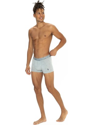 U.s. Polo Assn. Erkek 3' Lü Siyah-Lacivert-Gri Kutu Set Boxer - Çoklu Renk - ILC2.80F54L3R