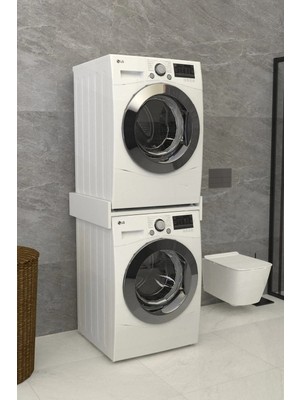 The Violett Minas Banyo Dolabı Çamaşır ve Kurutma Makinası Dolabı
