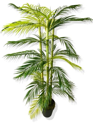 Cihan Çiçekçilik Yapay Ağaç 3 Gövde Bambu Çikas 120 cm Üretim Saksısı