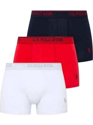 U.S. Polo Assn. Erkek Iç Giyim Kutulu 3'lü Boxer Set Çoklu Renk 026B.Z8.ET0A.GR0.OUP97.KM