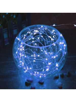 Ozcmax Pilli 5 Metre Dekoratif Peri LED Beyaz Aydınlatma Süslleme Lambası