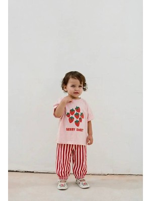 Çilek Desenli Bebek Takım