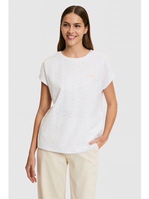 U.s. Polo Assn. Kadın Beyaz Tişört 50323550-VR013