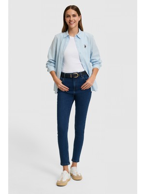 U.S. Polo Assn. Kadın Koyu Mavi Jean Pantolon 50325036-DN0023