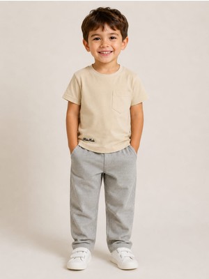 Hola Kids Erkek Çocuk %100 Pamuk Tişört Pantolon Ikili Takım
