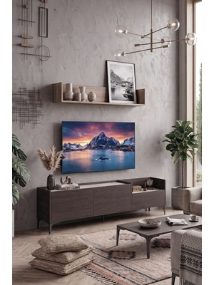 By Cino BYCİNO Roma 2 Kapaklı 1 Çekmeceli 180 cm Modern Tasarımlı Tv Ünitesi