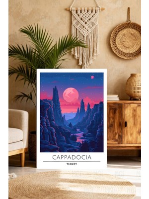 Mgi Design Estetik Vintage Seyahat Posteri Boho Stilinde Kanvas Tablo Çalışma Odası Sanatı