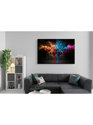 Mgi Design Modern Premium Modern Tasarım Tablosu Vintage Etkili Kanvas Tablo Yatak Odası Tablosu