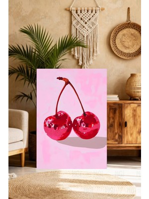 Mgi Design Özgün Pembe Modern Sanat Çağdaş Kanvas Tablo Salon Dekoru
