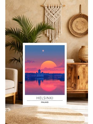 Mgi Design Galeri Kalitesinde Vintage Seyahat Posteri Çağdaş Kanvas Tablo Çalışma Odası Sanatı