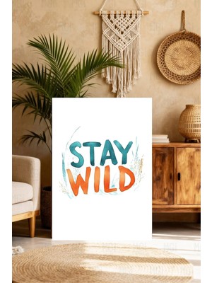 Mgi Design Estetik Çocuk Sanatı Tablosu Boho Stilinde Kanvas Tablo Çalışma Odası Sanatı