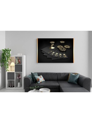 Mgi Design Lüks Modern Tasarım Tablosu Bohem Kanvas Tablo Ofis Duvar Tablosu