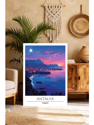 Mgi Design Sanatsal Vintage Seyahat Posteri Boho Stilinde Kanvas Tablo Mutfak Dekoru