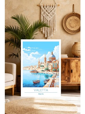 Mgi Design Galeri Kalitesinde Vintage Seyahat Posteri Klasik Kanvas Tablo Yatak Odası Tablosu