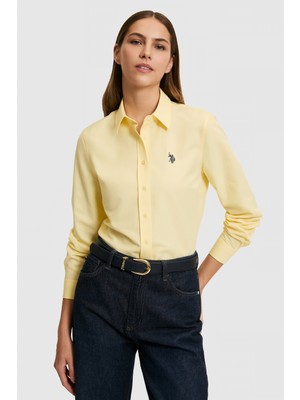 U.s. Polo Assn. Kadın Açık Sarı Gömlek Basic 50324791-VR004