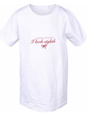 Trender I Look Stylish Beyaz Kız Çocuk T-Shirt 26YDT1000055