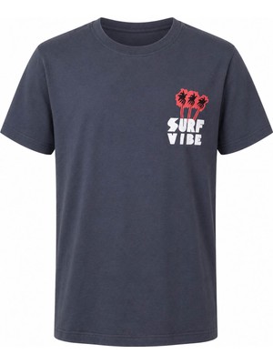 Trender Surf Vibe Kısa Kol O Yaka Füme Erkek Çocuk T-Shirt 26YDT1000059