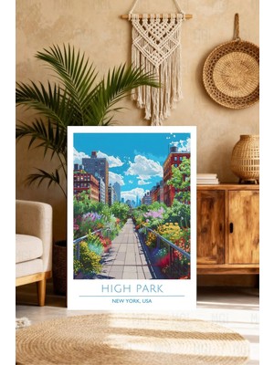 Mgi Design Estetik Vintage Seyahat Posteri Bohem Kanvas Tablo Yatak Odası Tablosu