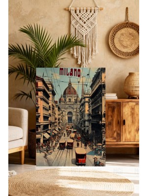 Mgi Design Lüks Vintage Seyahat Posteri Boho Stilinde Kanvas Tablo Modern Ev Dekoru